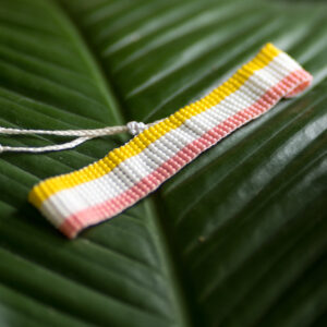 Pulseras en mostacillas – Bandera Cartago